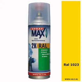 Spuitbus Spraymax 2K Ral 1023 Verkeersgeel