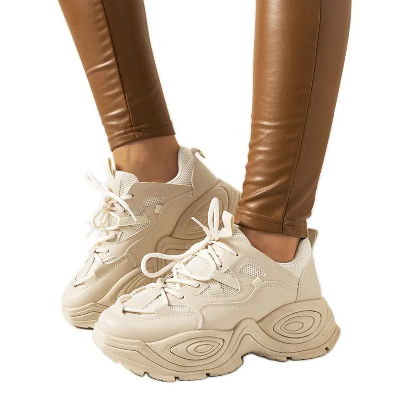 Tammie beige damessneakers