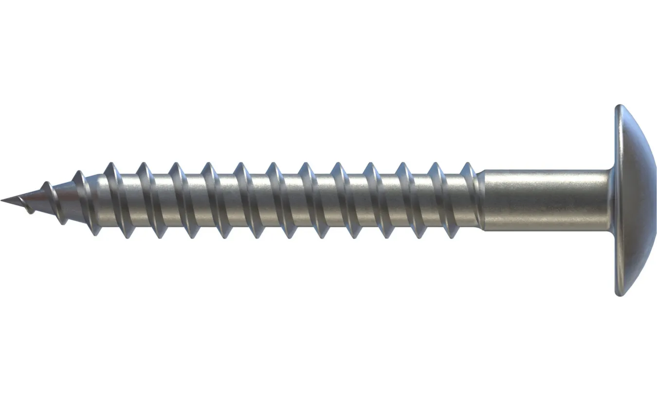 Tresposchroeven 4,8x50 torx blank RVS A2 100 stuks