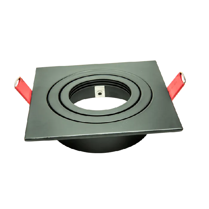 TRONIX 148583 INBOUWSPOT VIERKANT  KANTELBAAR  ZWART