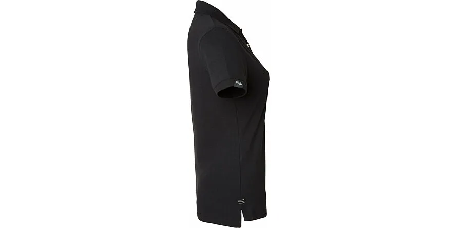Wera poloshirt, dames, zwart/grijs, M