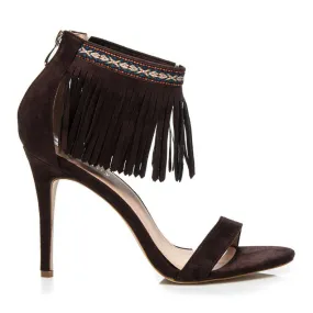 Wilady Bruine boho sandalen