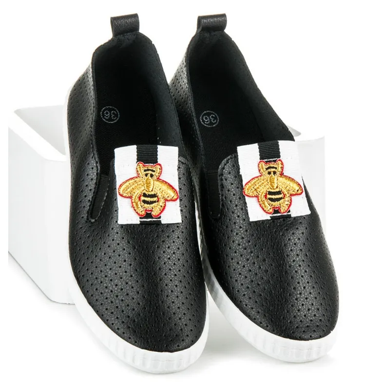 Zwarte damessneakers